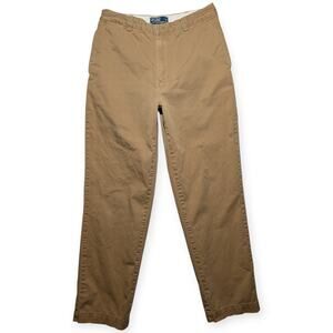 Polo Ralph Lauren Philip Pant Chinos Mens 34x32 Tan Khaki Classic Cotton Casual